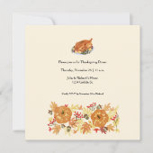 感謝祭かぼちゃディナー招待状 招待状 (正面)