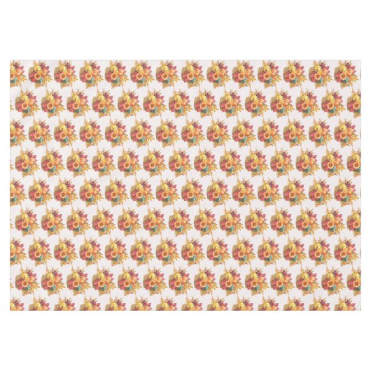 感謝祭かぼちゃバスケットテーブルクロス テーブルクロス (正面(横))