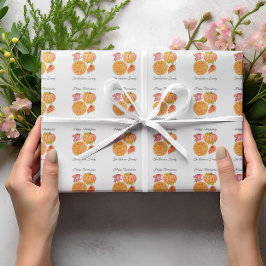 感謝祭かぼちゃパイスパイスラテ ラッピングペーパー