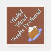 感謝祭かぼちゃパイデザート スタンダードランチョンナプキン (正面)