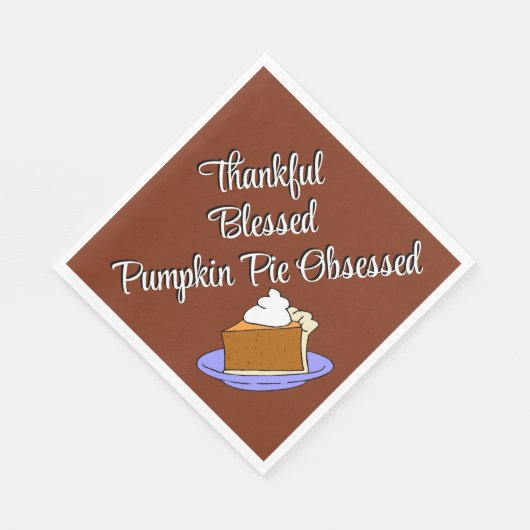 感謝祭かぼちゃパイデザート スタンダードランチョンナプキン (角)