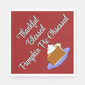 感謝祭かぼちゃパイデザート スタンダードランチョンナプキン (正面)