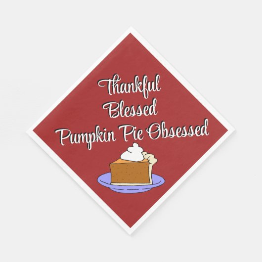 感謝祭かぼちゃパイデザート スタンダードランチョンナプキン (角)