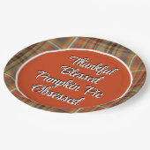 感謝祭かぼちゃパイデザート ペーパープレート (アングル)