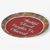 感謝祭かぼちゃパイデザート ペーパープレート (アングル)