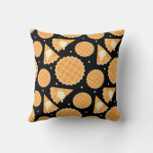 感謝祭かぼちゃパイモノグラムパターン(の模様が)ある秋 クッション (裏面)