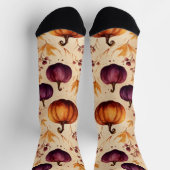 感謝祭かぼちゃパッチかぼちゃの秋の収穫 ソックス (上部)