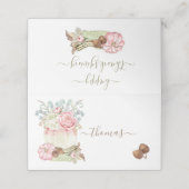 感謝祭かぼちゃピンクアイボリーセージ座席表 プレイスカード (外部開封)