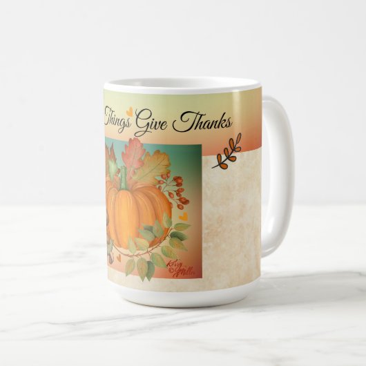 感謝祭かぼちゃマグ コーヒーマグカップ (正面右)