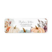 感謝祭かぼちゃ差出人住所 ラベル (正面)