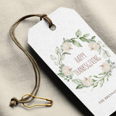 感謝祭かぼちゃ秋グリーナリーユーカリ ギフトタグ