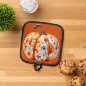 感謝祭かぼちゃ 鍋敷き (トップダウン)