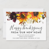 感謝祭からのニューホームヒマワリ秋ムービング 案内状 (正面)