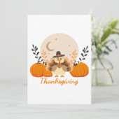 感謝祭かわいい七面鳥かぼちゃの月 シーズンカード (スタンド正面)