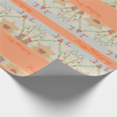 感謝祭かわいらし紙ギフトラップ ラッピングペーパー (角)