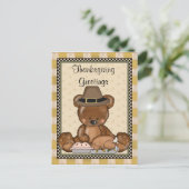 感謝祭くまの休日の漫画の郵便はがき シーズンポストカード (スタンド正面)