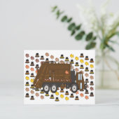 感謝祭ごみトラック11月 シーズンポストカード (スタンド正面)