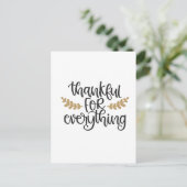 感謝祭すべてに感謝おもしろい シーズンポストカード (スタンド正面)