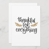 感謝祭すべてに感謝おもしろい セーブザデート (正面/裏面)