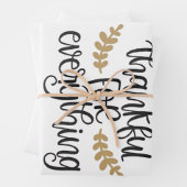 感謝祭すべてに感謝おもしろい ラッピングペーパーシート (インサイチュ)