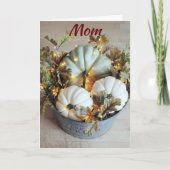 感謝祭でお母さんの愛に感謝する カード (正面)