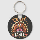 感謝祭で最も可愛いおもしろいトルコ キーホルダー (正面)