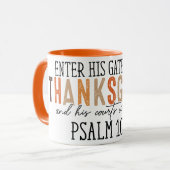 感謝祭で門に入る マグカップ (正面左)