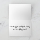 感謝祭で「私たちの友情」を祝う シーズンカード (内部)