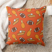 感謝祭とサッカー クッション (ブランケット)