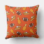 感謝祭とサッカー クッション (裏面)