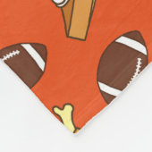 感謝祭とサッカー フリースブランケット (角)