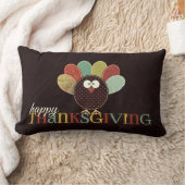 感謝祭と秋とモノグラム ランバークッション (ブランケット)