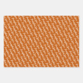 感謝祭と秋カボキンスパイスオレンジ ラッピングペーパーシート (正面)