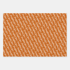 感謝祭と秋カボキンスパイスオレンジ ラッピングペーパーシート