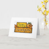 感謝祭にあなたがいてくれてありがとう カード (黄色い花)