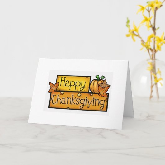 感謝祭にあなたがいてくれてありがとう カード (黄色い花)