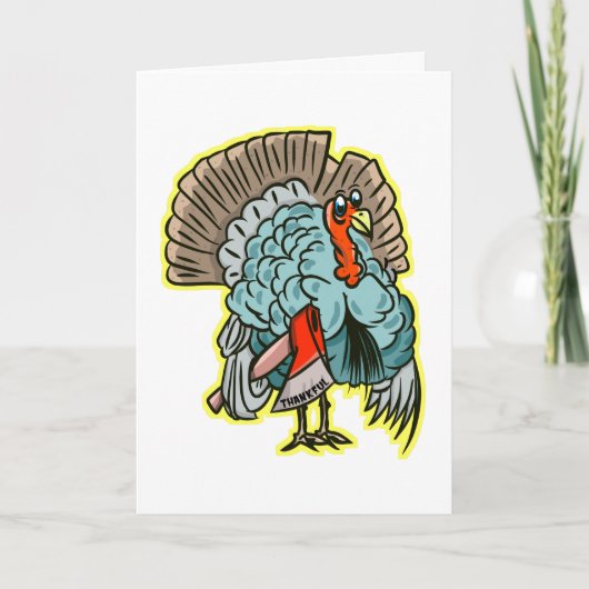 感謝祭におのおのの七面おもしろい鳥 シーズンカード (正面)