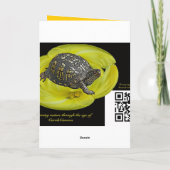 感謝祭によって乾燥されるトウモロコシの茎の装飾 シーズンカード (裏面)