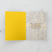 感謝祭によって乾燥されるトウモロコシの茎の装飾 シーズンカード (内部)