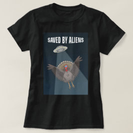 感謝祭にエイリアンに救われた Tシャツ