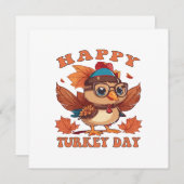 感謝祭に七面鳥を言う 招待状 (正面/裏面)