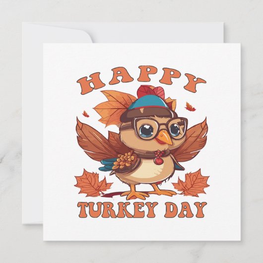 感謝祭に七面鳥を言う 招待状 (裏面)