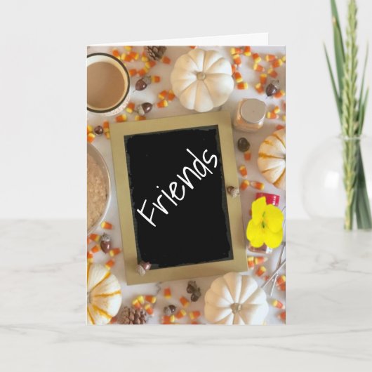 ***感謝祭に友人に感謝*** カード (正面)