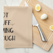 感謝祭に来熱い詰めおもしろい物 キッチンタオル (四つ折り)