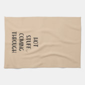 感謝祭に来熱い詰めおもしろい物 キッチンタオル (横)