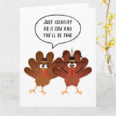 感謝祭に牛を特定す素晴らしる カード (黄色い花)