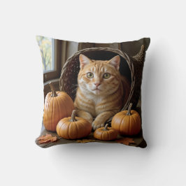 感謝祭に登場するジンジャーキャット クッション