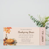 感謝祭のお誘い, 感謝祭の食事のお誘い 招待状 (スタンド正面)