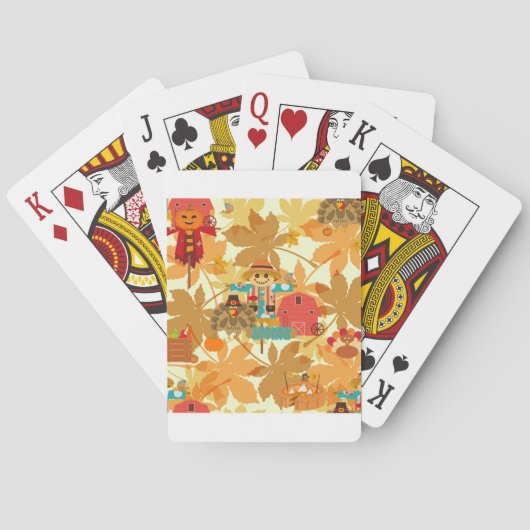 感謝祭のかかし トランプ (裏面)