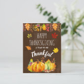 感謝祭のかぼちゃと紅葉 シーズンポストカード (スタンド正面)